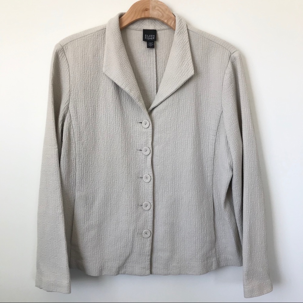 Eileen Fisher organic cotton blazer